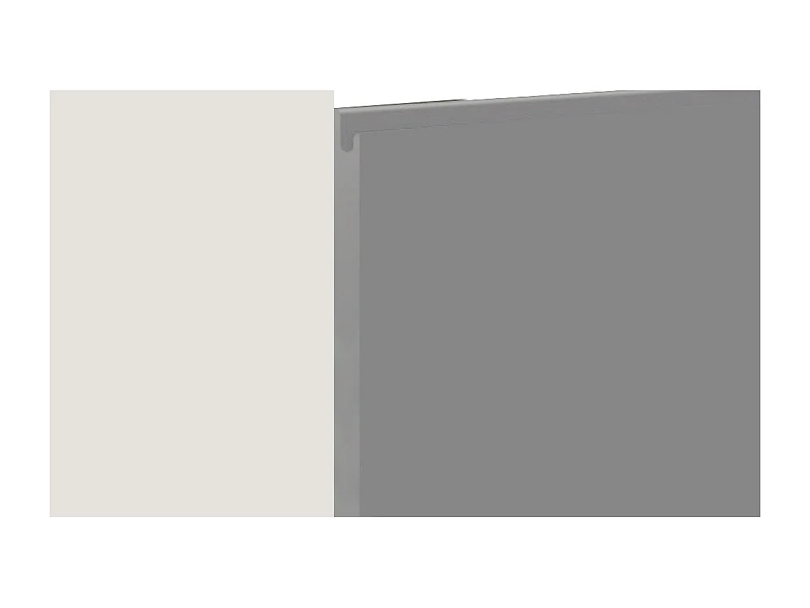 MIKROWELLENUMBAUSCHRANK Avellino W2MK/60 dust grey Acryl matt / Grau 60 / 32,5 / 72cm