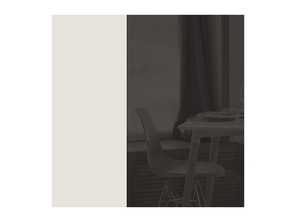 APOTHEKERSCHRANK Essen 2D14K/40/kargo Graphit Hochglanz / Grau Matt 40 / 59 / 207cm