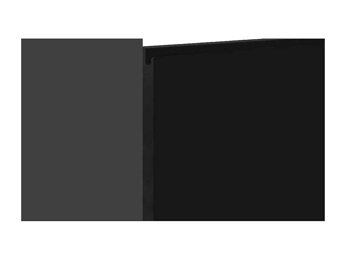 MIKROWELLENUMBAUSCHRANK Avellino W4MK/60 Schwarz Acryl Matt / Lava Matt 60 / 32,5 / 96cm