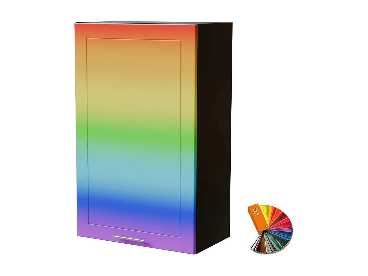 HÄNGESCHRANK Bari W4/60/1 RAL Wunschfarbe (K5) / Schwarz 60 / 32,5 / 96cm