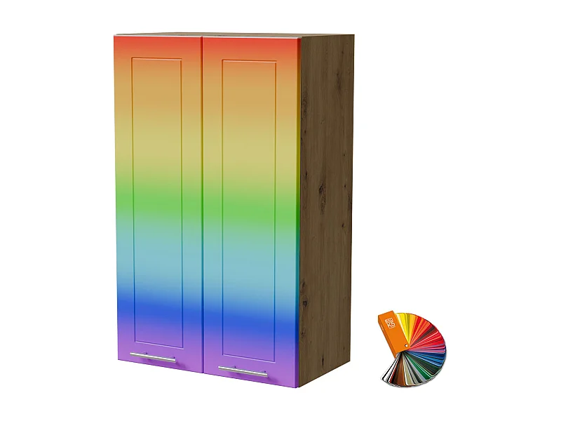 HÄNGESCHRANK Bari W4/60 RAL Wunschfarbe (K5) / Eiche Artisan 60 / 32,5 / 96cm