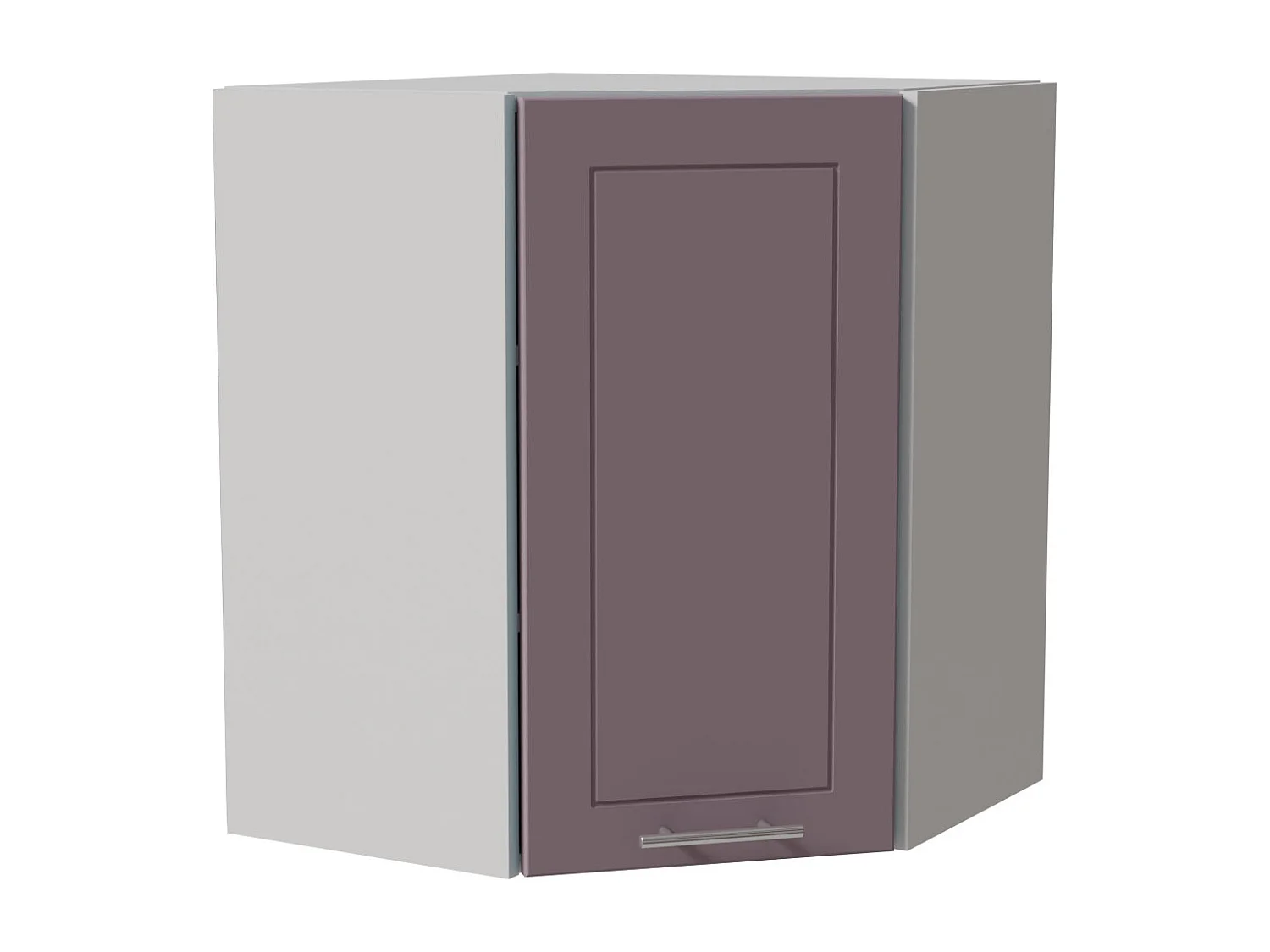 ECKHÄNGESCHRANK Bari W10/60 RAL 4009 pastellviolett (K5) / Weiß 60 / 60 / 72cm