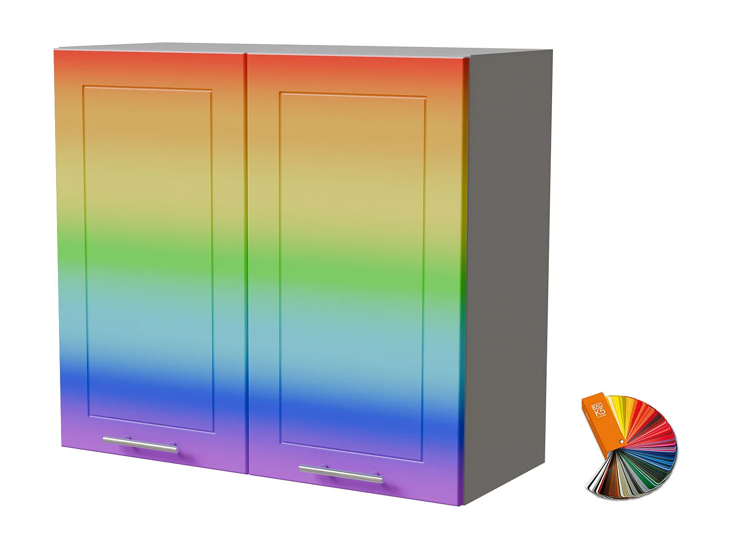 HÄNGESCHRANK Bari W3/80 RAL Wunschfarbe (K5) / Grau 80 / 32,5 / 72cm