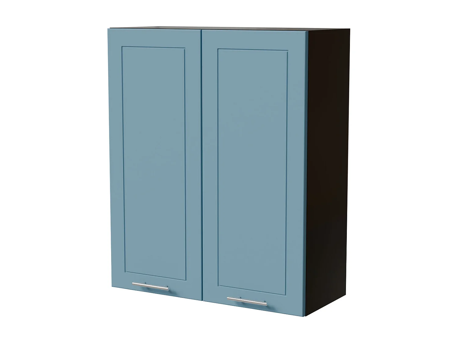 HÄNGESCHRANK Bari W4/80 RAL 5024 pastellblau (K5) / Schwarz 80 / 32,5 / 96cm