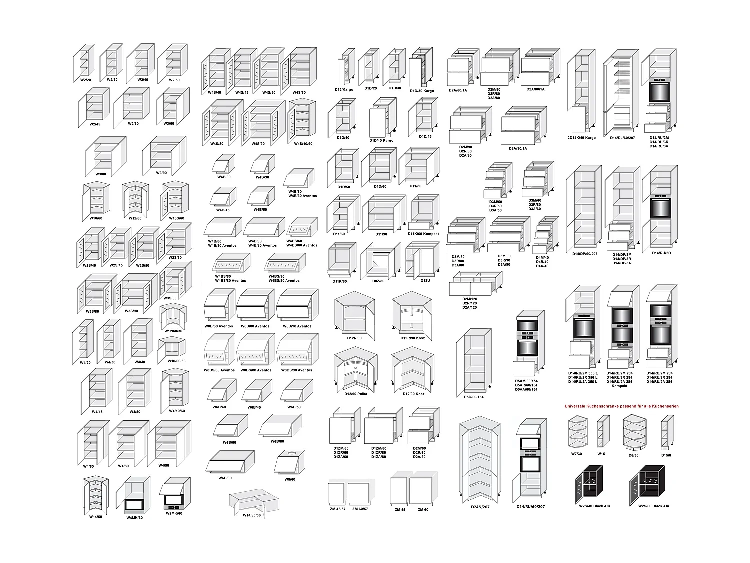 MIKROWELLENUMBAUSCHRANK Avellino W2MK/60 dust grey Acryl matt / Schwarz 60 / 32,5 / 72cm