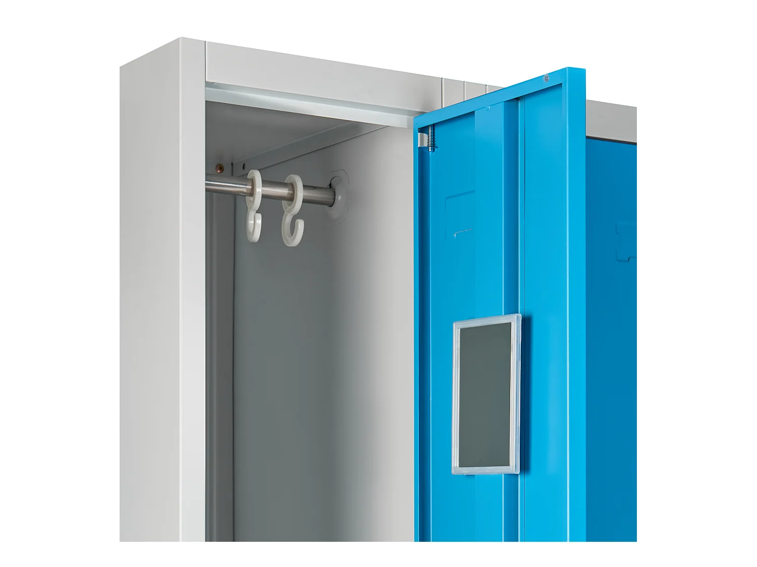 Casier vestiaire à 4 portes avec banc ATHLETE Métal Gris/bleu