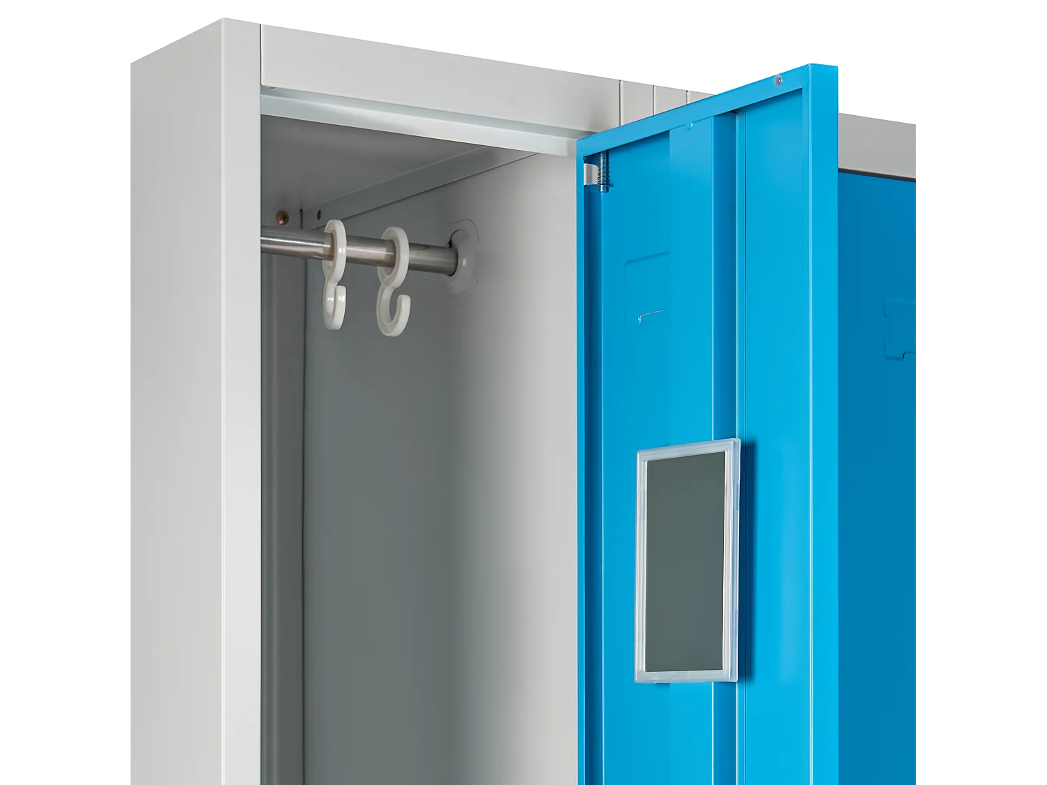 Casier vestiaire à 4 portes avec banc ATHLETE Métal Gris/bleu