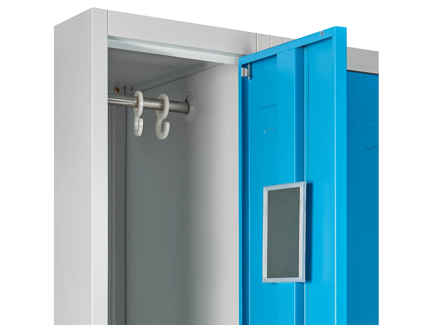 Casier vestiaire à 4 portes avec banc ATHLETE Métal Gris/bleu