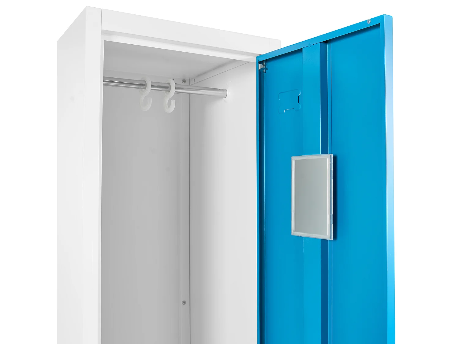 Casier vestiaire à 3 portes ATHLETE Métal Blanc/bleu