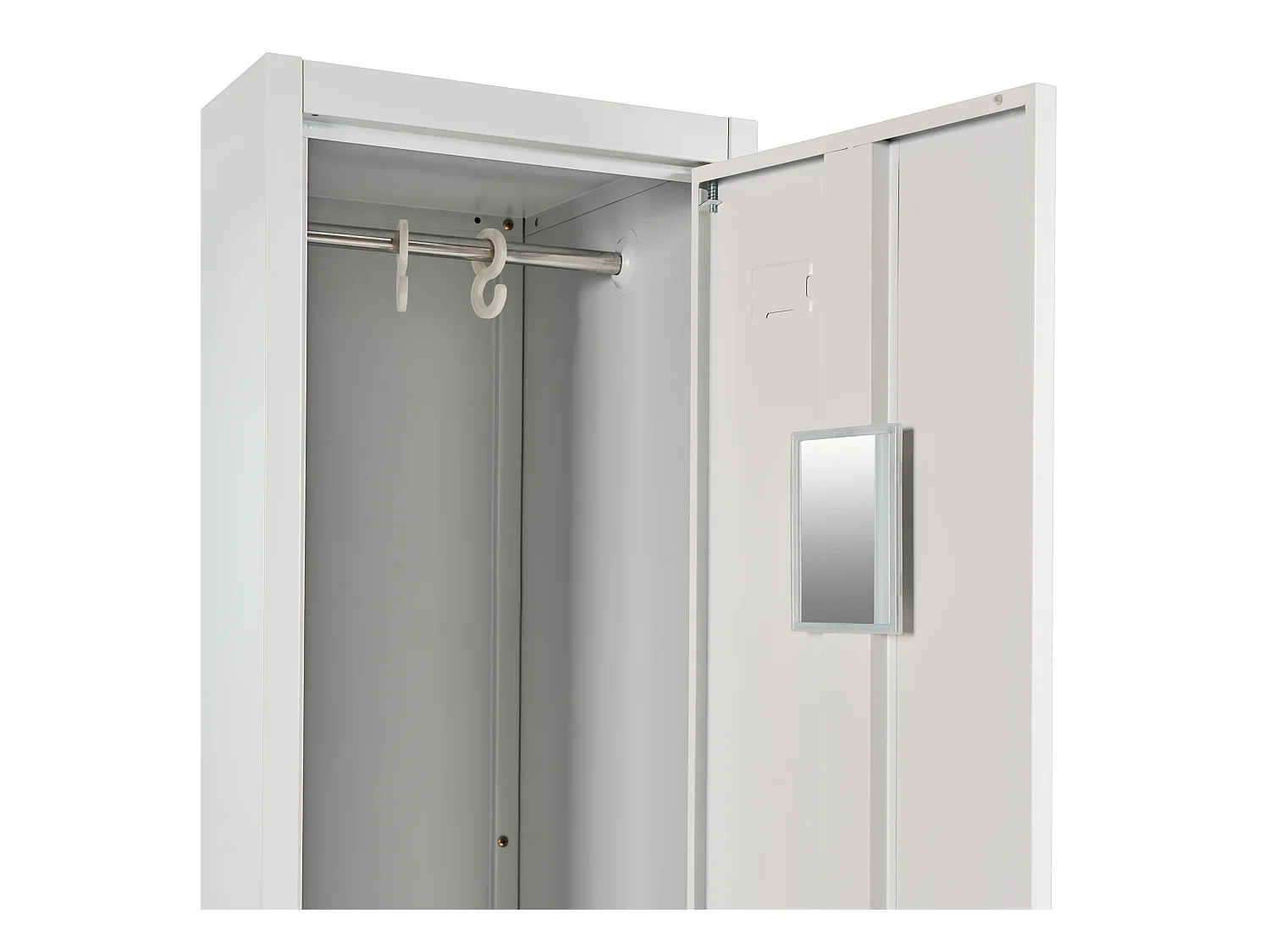 Casier vestiaire à porte simple ATHLETE Métal Gris/blanc