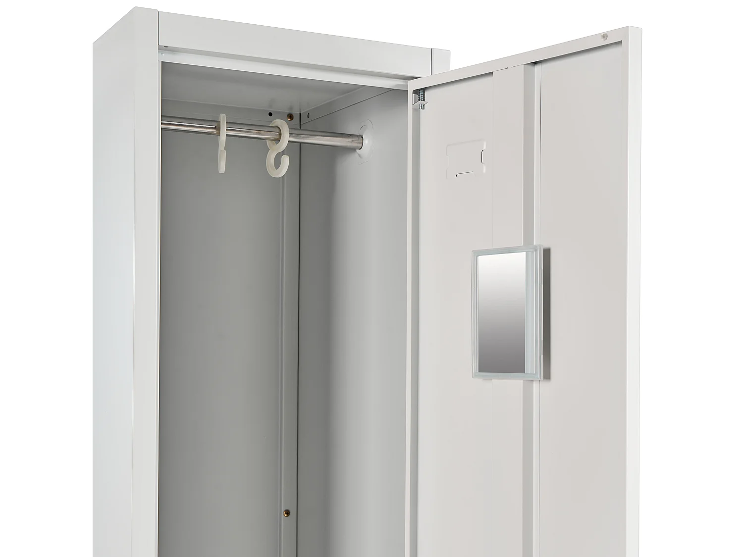 Casier vestiaire à porte simple ATHLETE Métal Gris/blanc