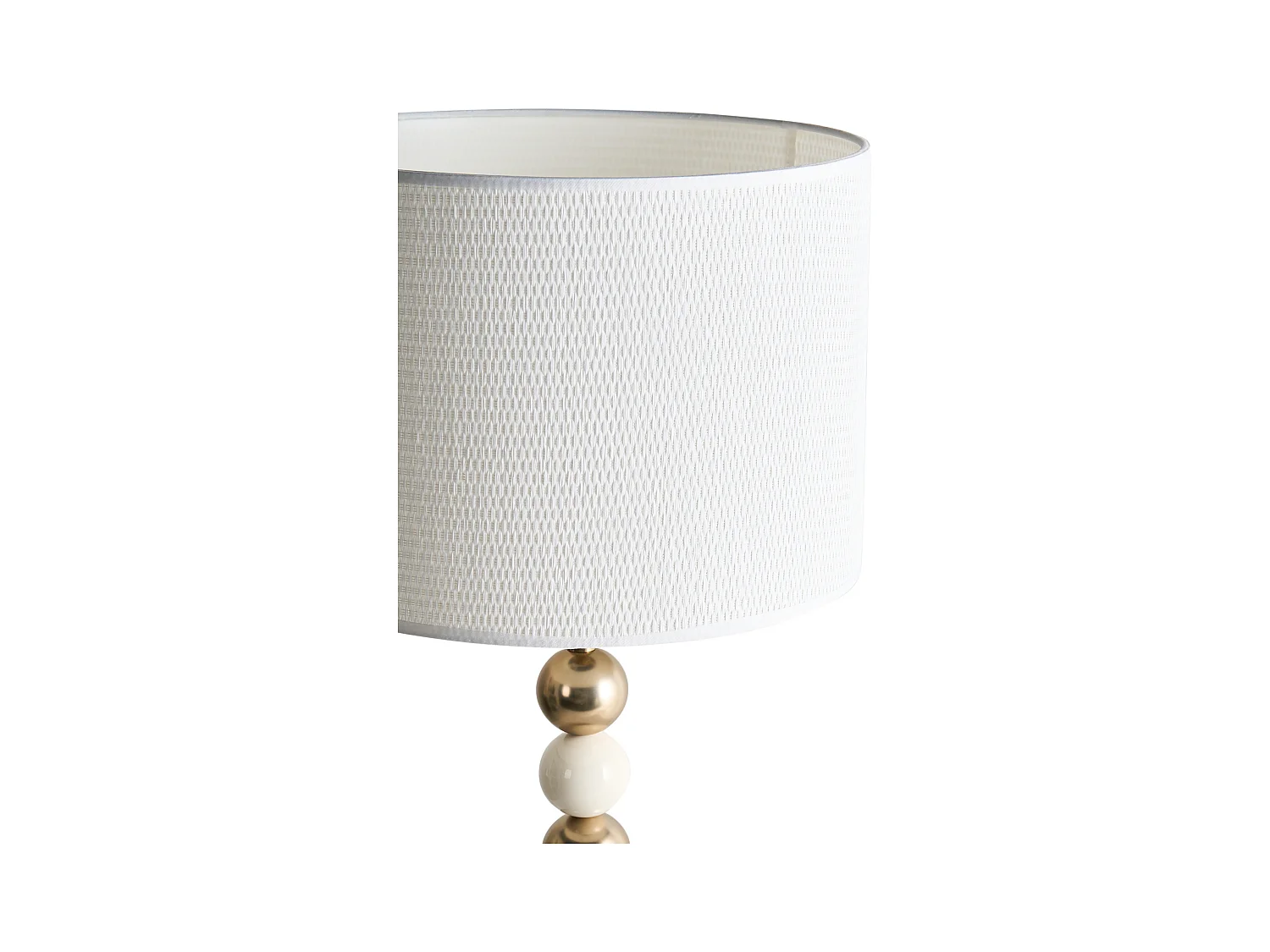 Lampe à poser LOKY Métal Laiton/Beige