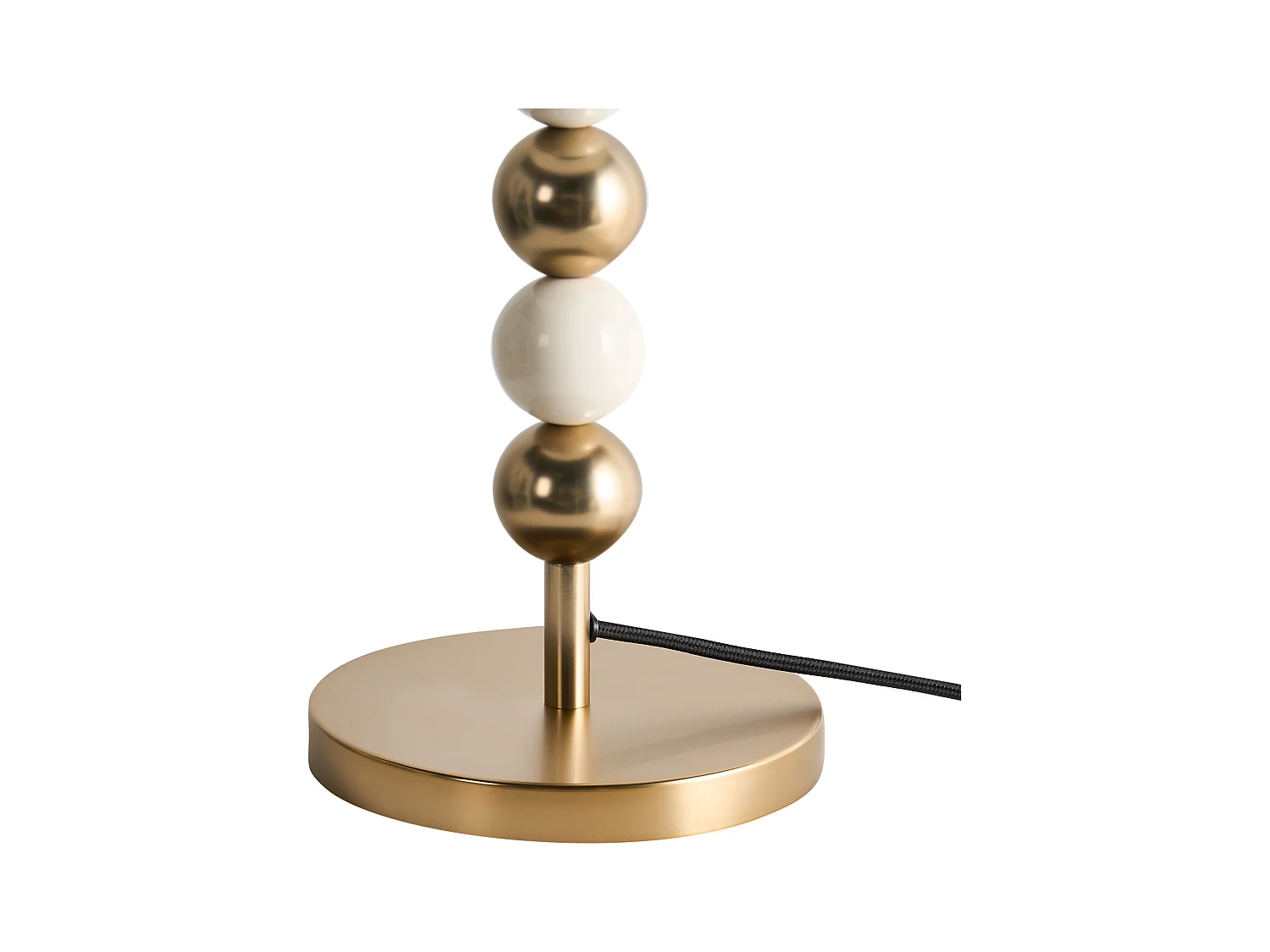 Lampe à poser LOKY Métal Laiton/Beige