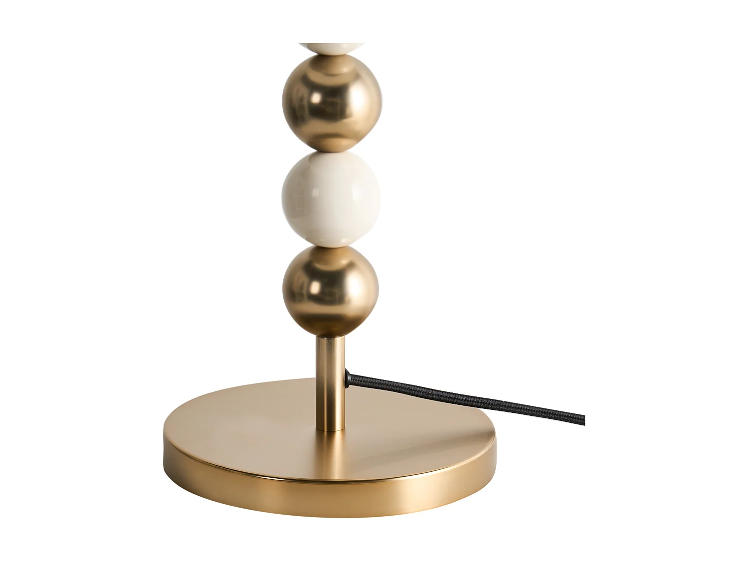 Lampe à poser LOKY Métal Laiton/beige