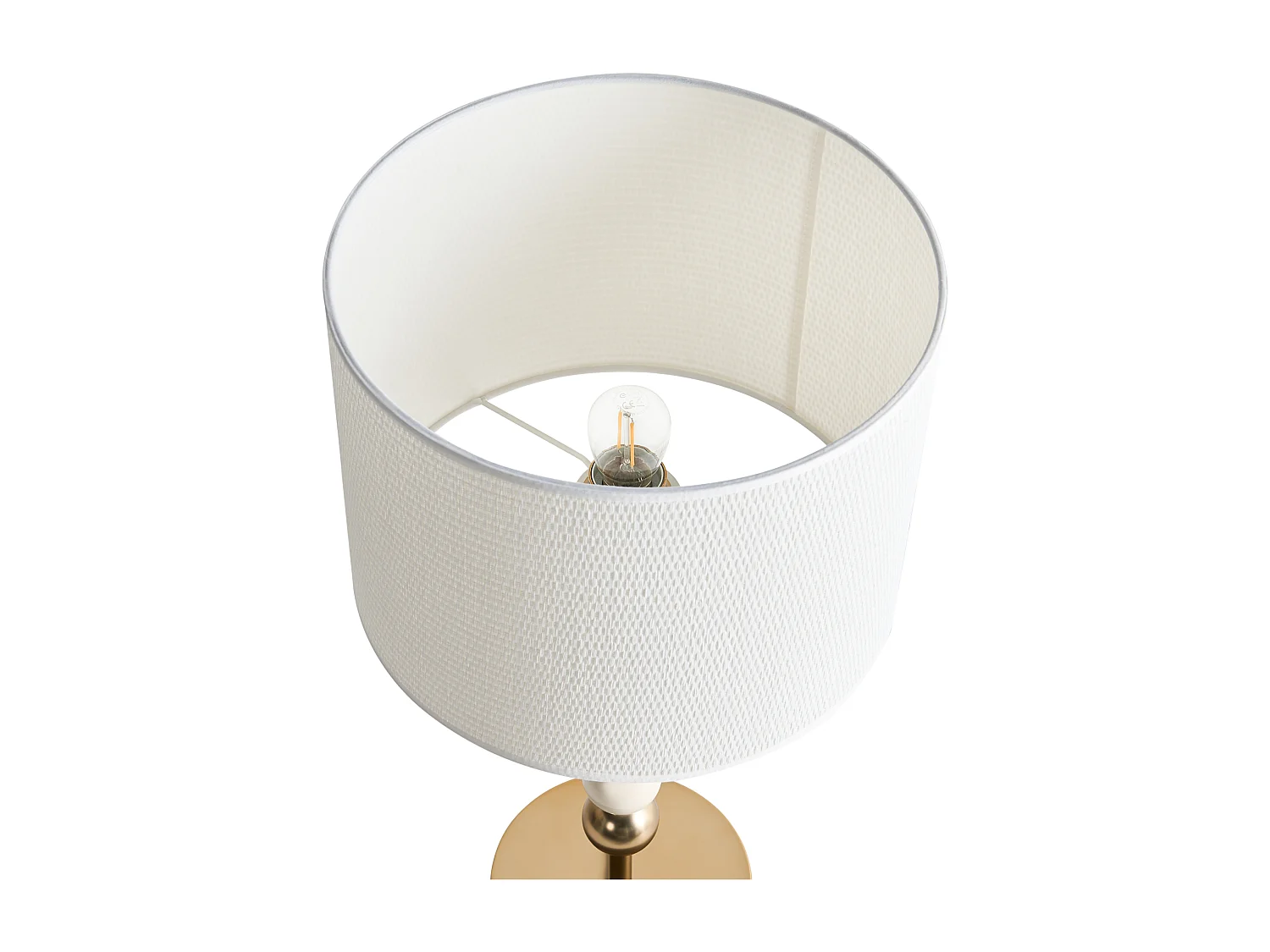 Lampe à poser LOKY Métal Laiton/beige