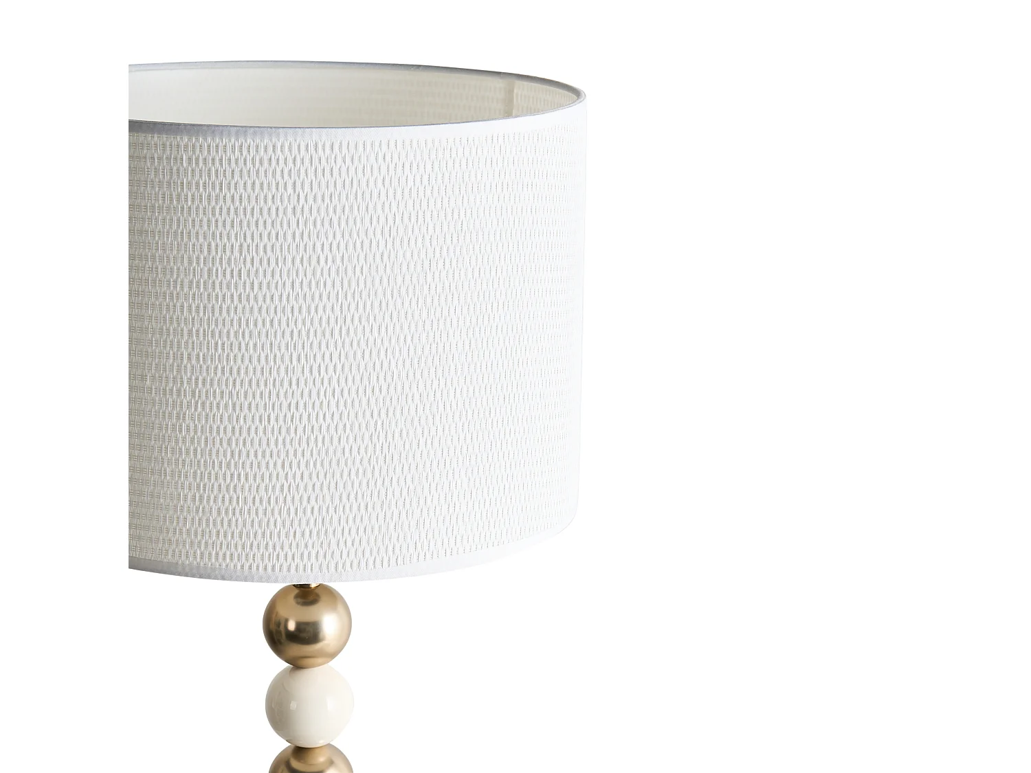 Table Lamp LOKY Metal Brass/Beige