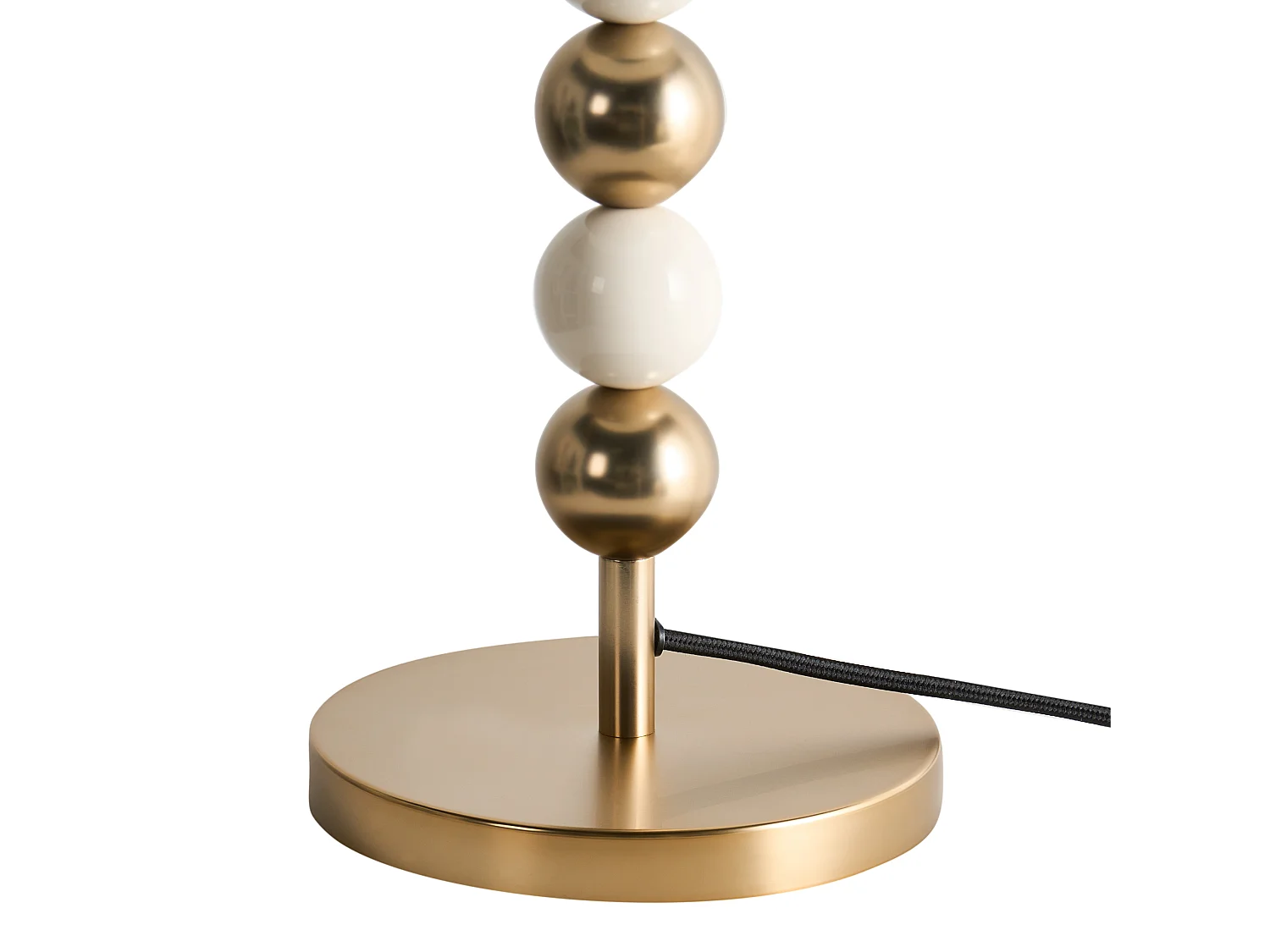 Table Lamp LOKY Metal Brass/Beige