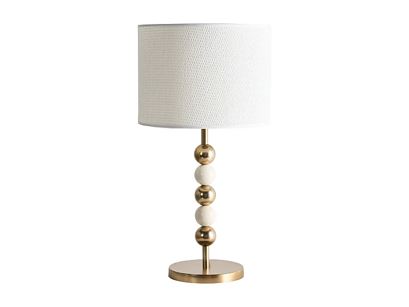 Lampe à poser LOKY Métal Laiton/beige