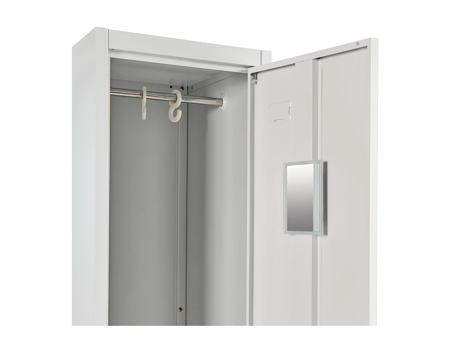 Casier vestiaire à double porte ATHLETE Métal Gris/blanc