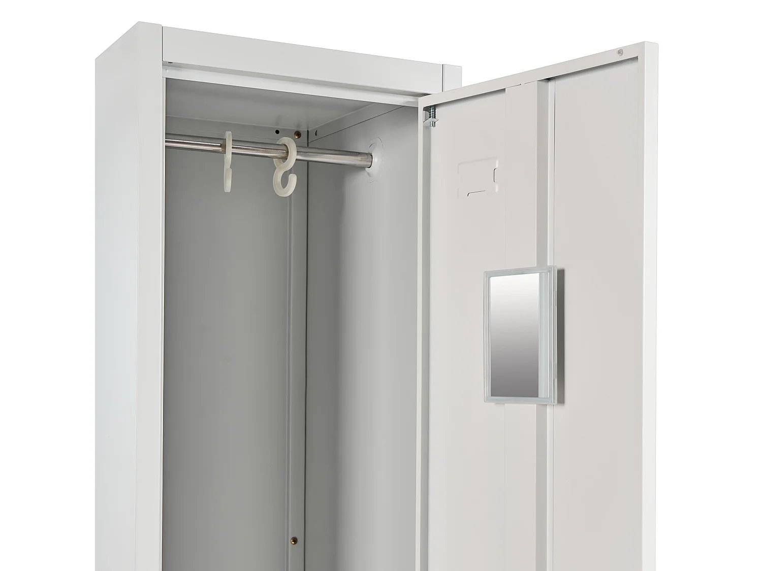 Casier vestiaire à double porte ATHLETE Métal Gris/blanc