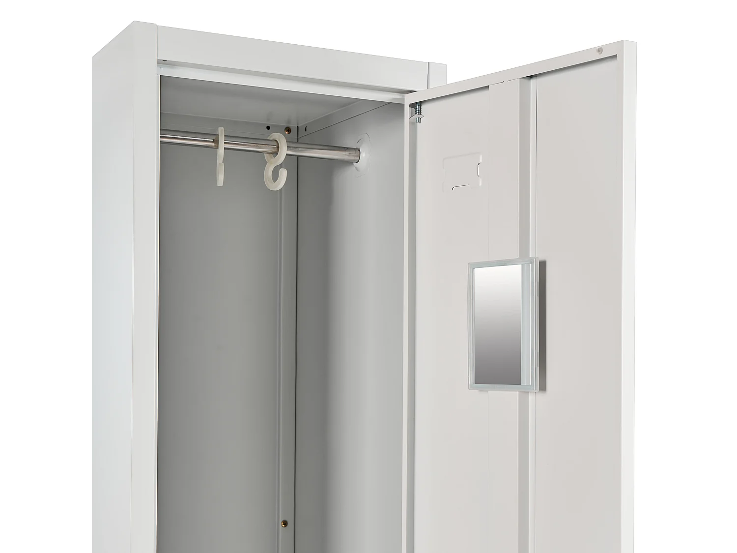 Casier vestiaire à double porte ATHLETE Métal Gris/blanc