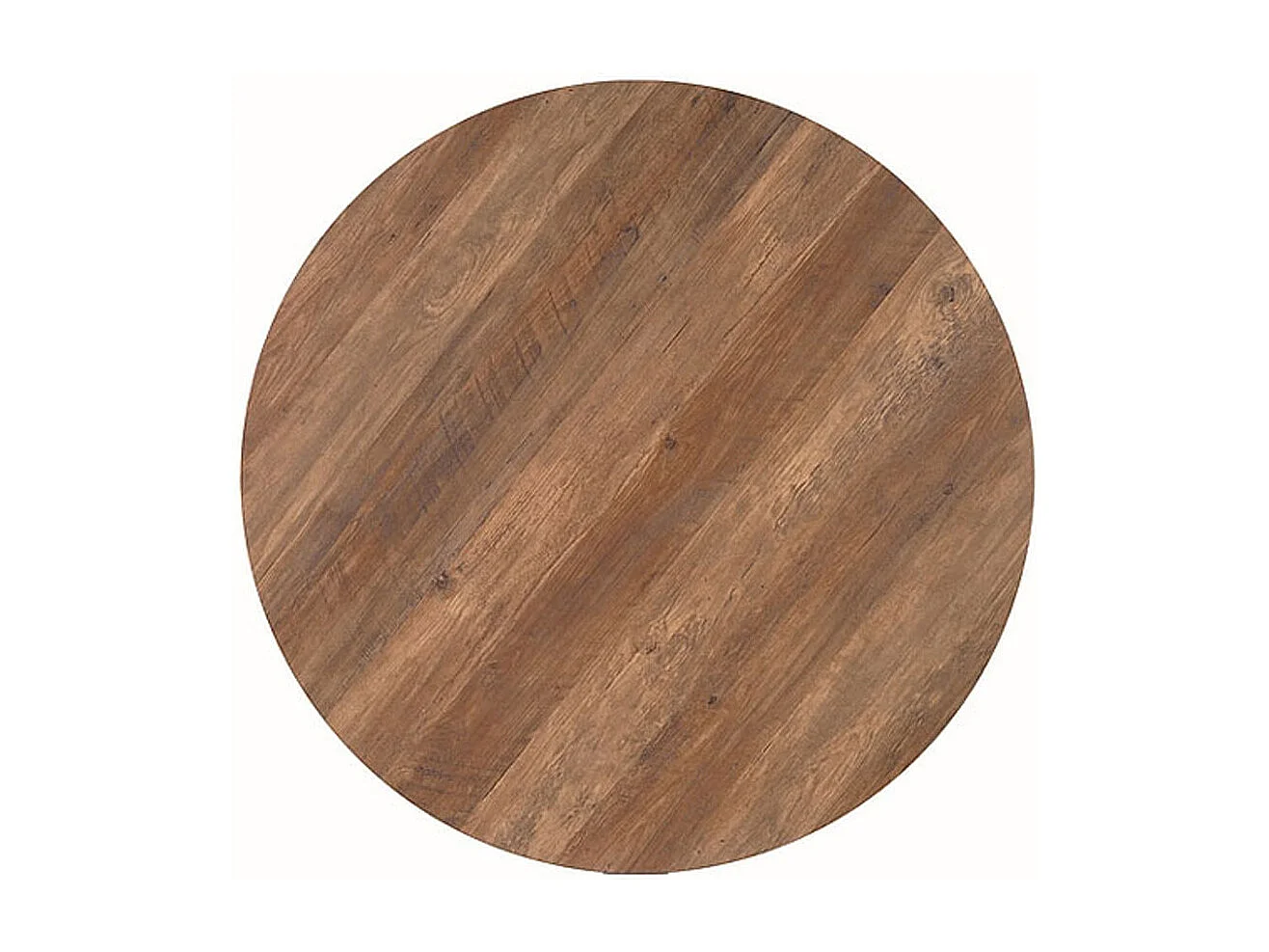 ESSTISCH Oakland Nussbaum / schwarz 100 / 100 / 75cm