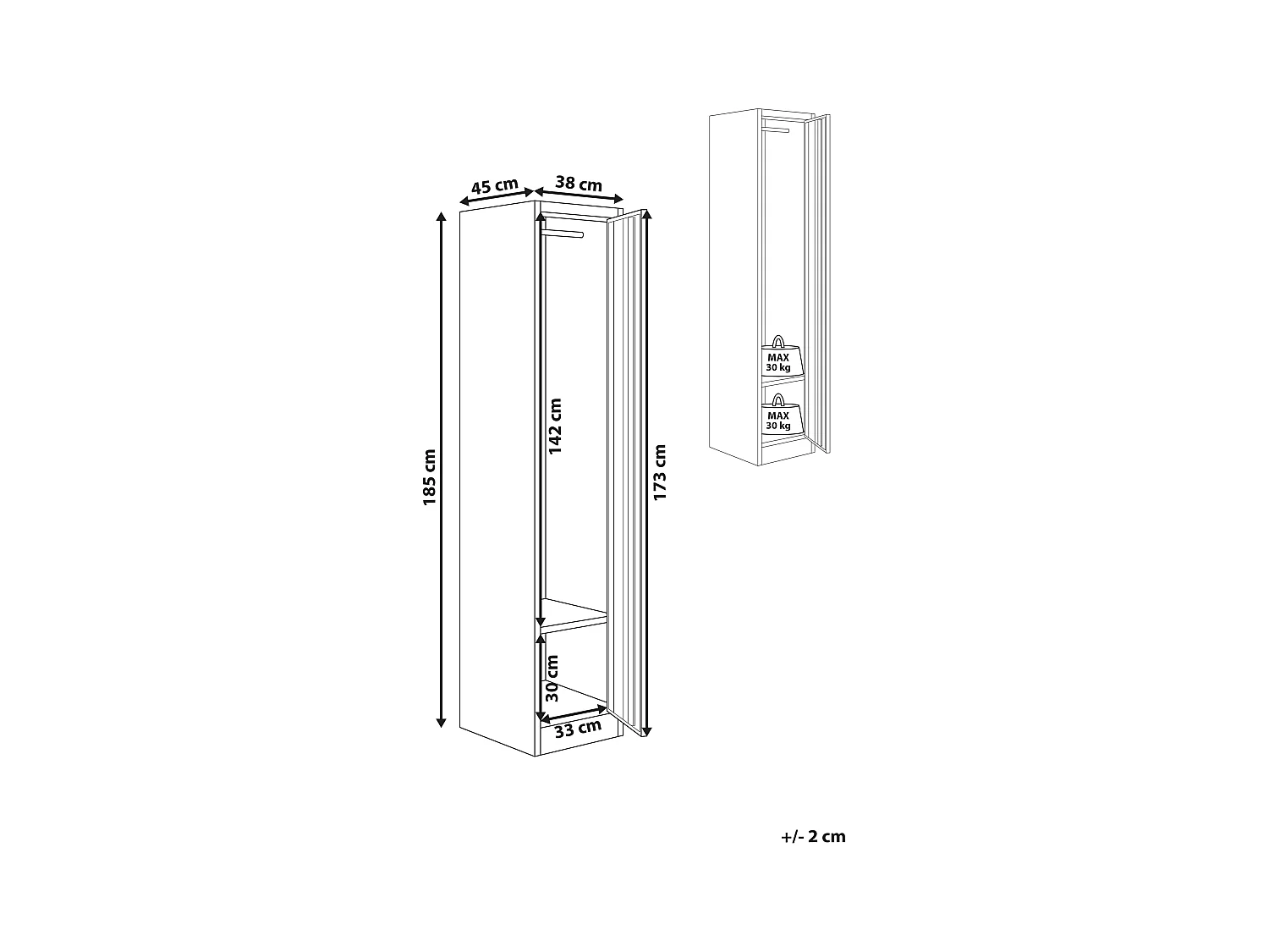 Casier vestiaire à porte simple ATHLETE Métal Blanc/bleu
