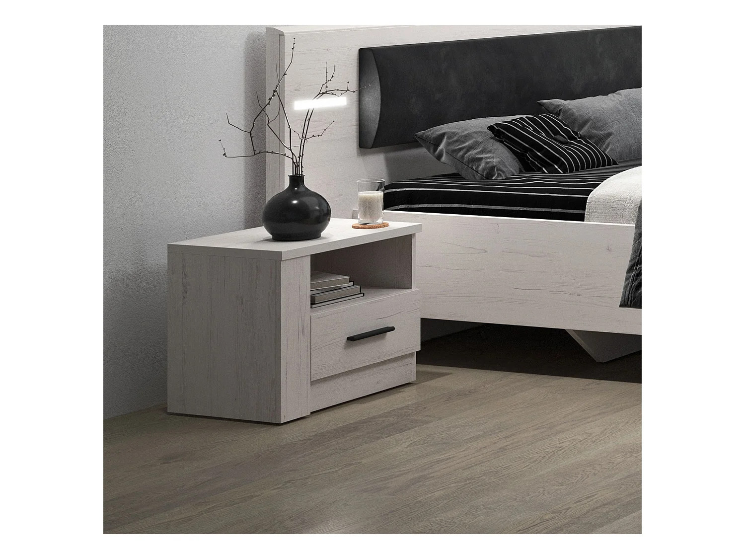 NACHTKONSOLE Anders Andersen Kiefer 50 / 35 / 41,5cm