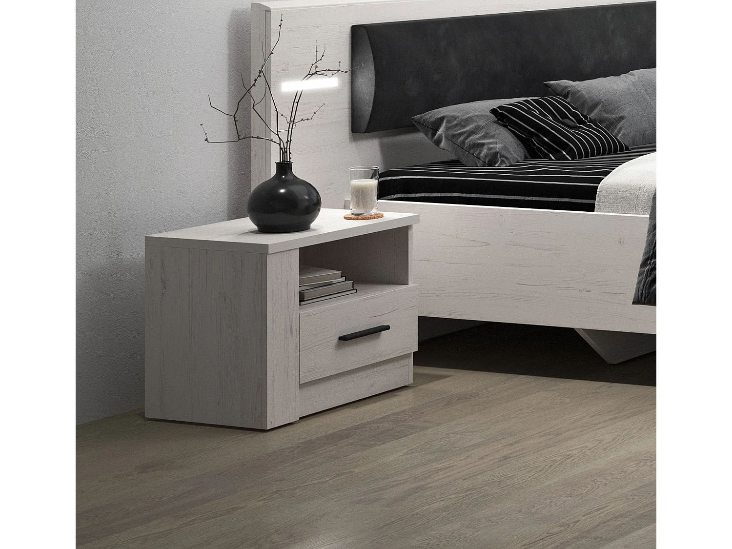 NACHTKONSOLE Anders Andersen Kiefer 50 / 35 / 41,5cm