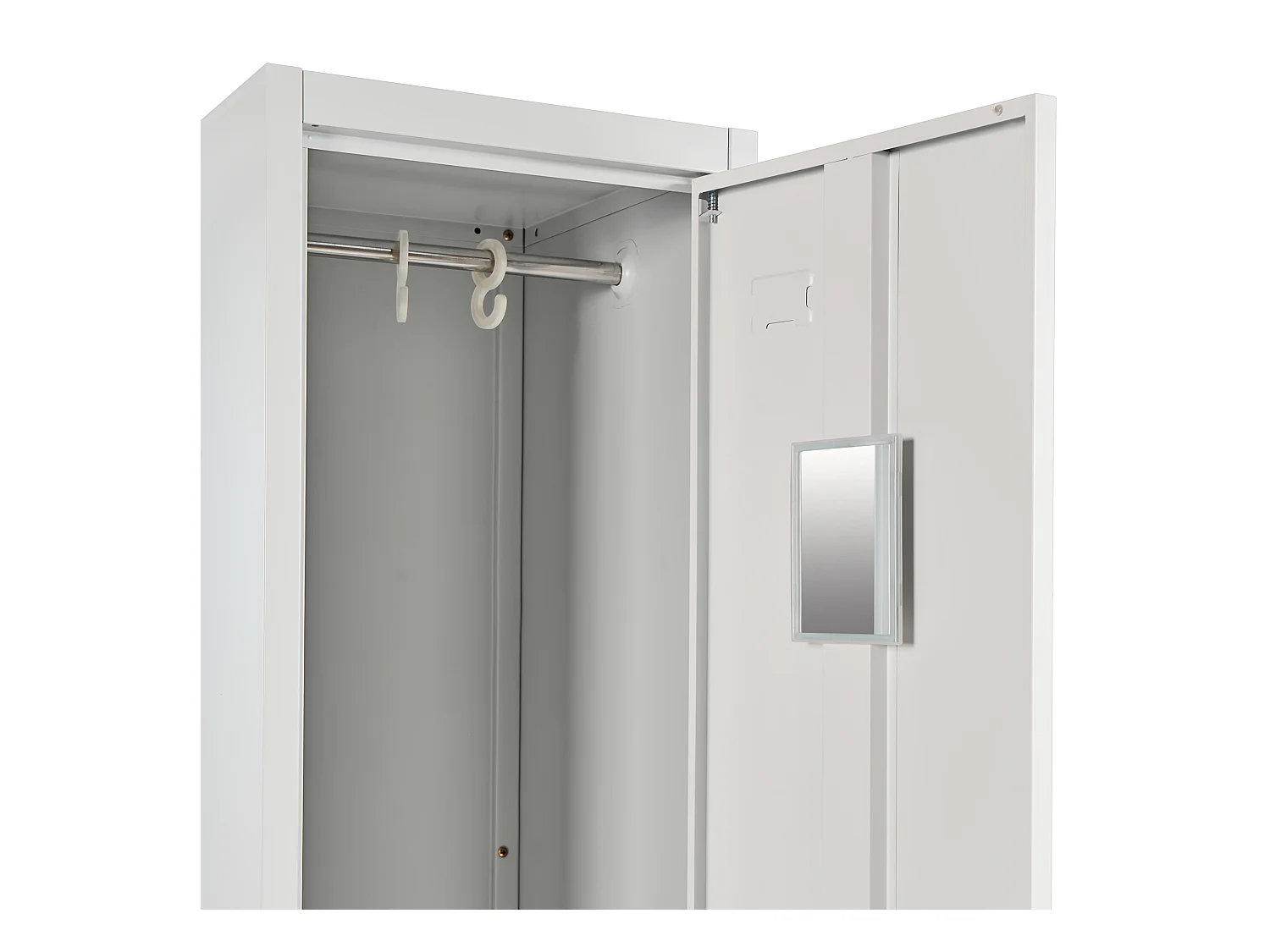 Casier vestiaire à 4 portes avec banc ATHLETE Métal Gris/blanc