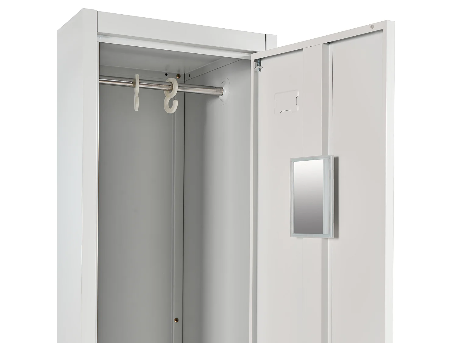 Casier vestiaire à 4 portes avec banc ATHLETE Métal Gris/blanc