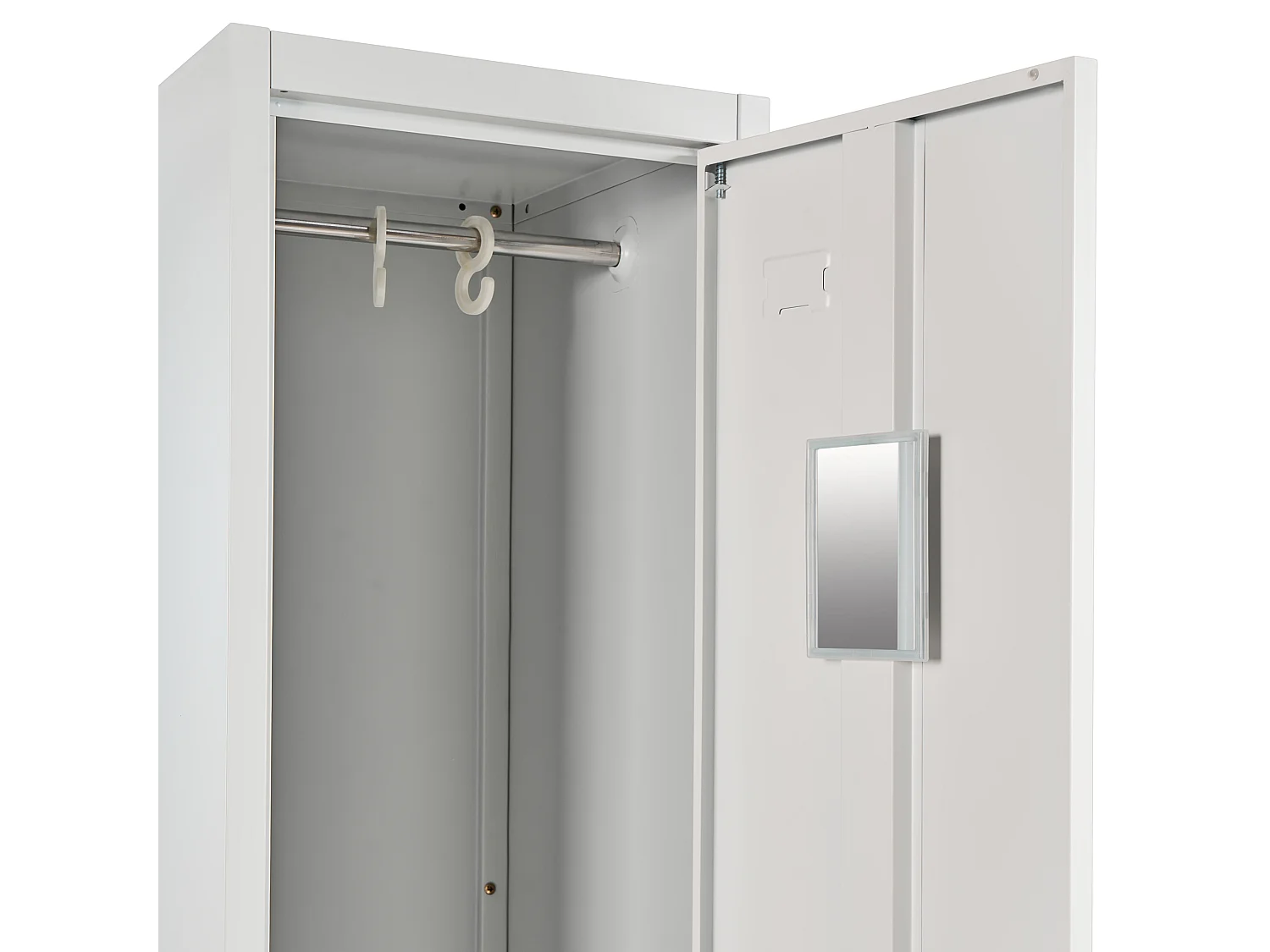 Casier vestiaire à 4 portes avec banc ATHLETE Métal Gris/blanc