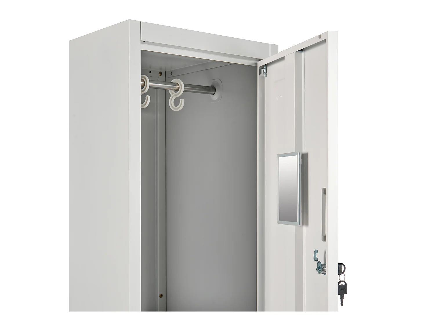 Casier vestiaire à 2 niveaux ATHLETE Métal Gris/blanc