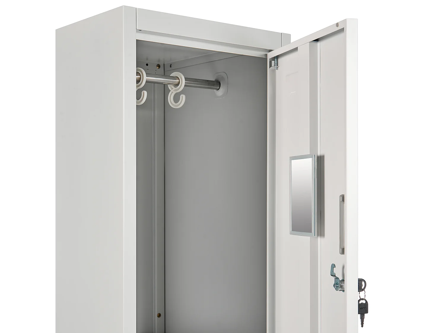 Casier vestiaire à 2 niveaux ATHLETE Métal Gris/blanc