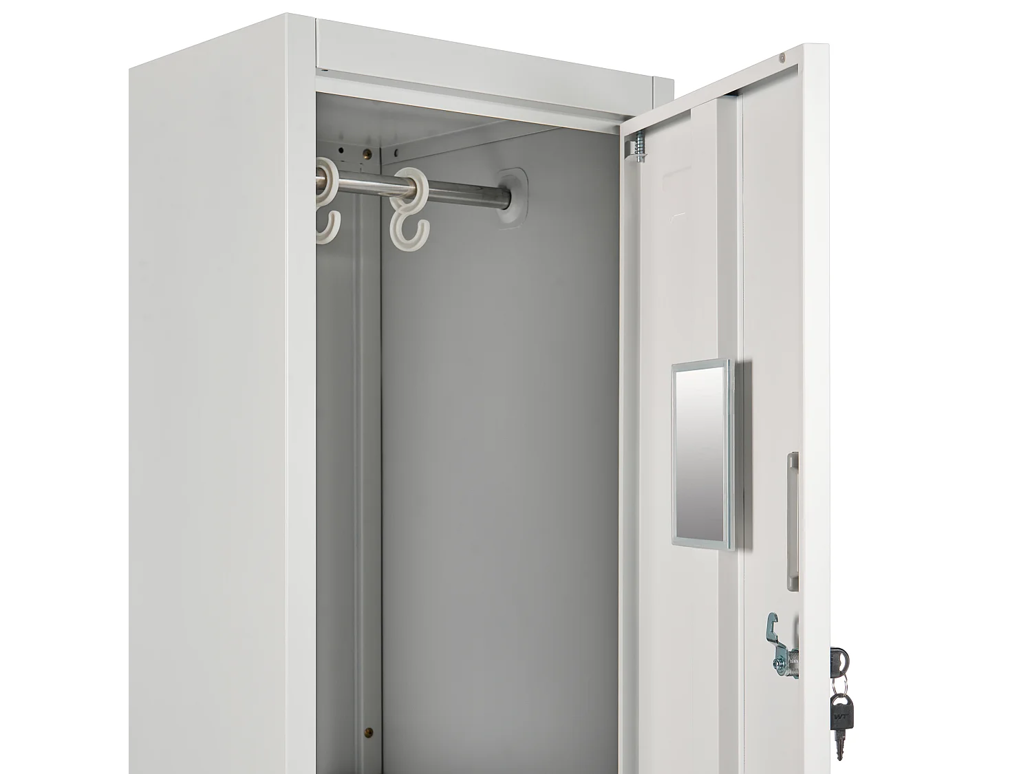 Casier vestiaire à 2 niveaux ATHLETE Métal Gris/blanc