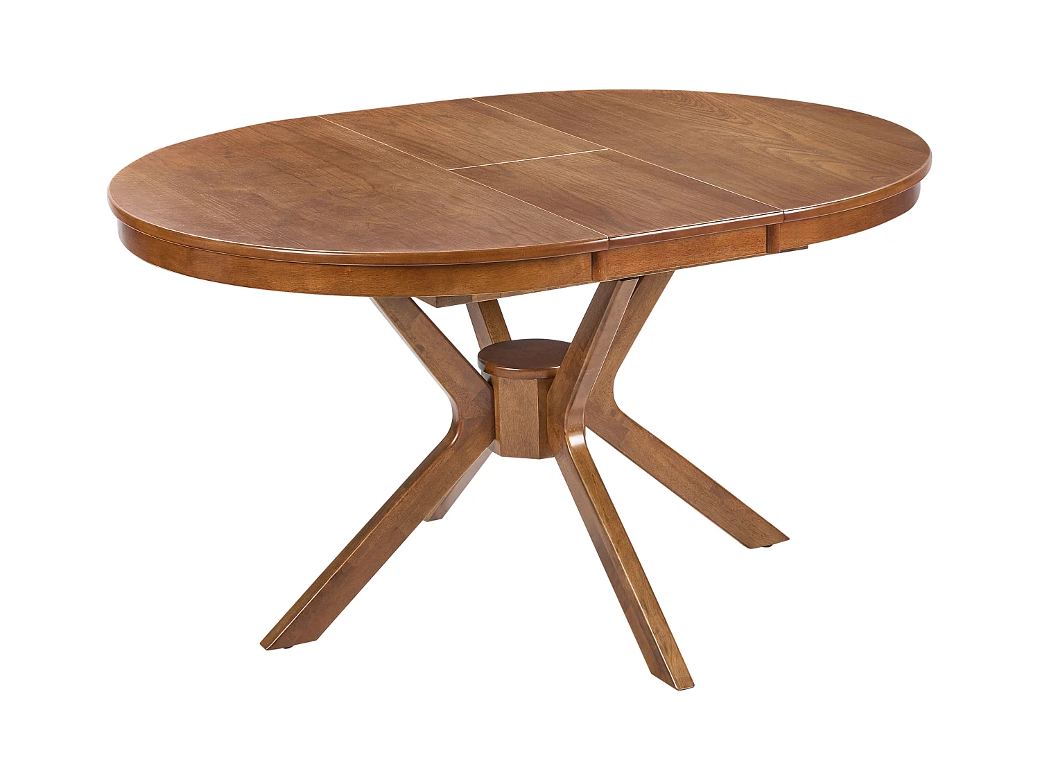 Table de salle à manger extensible TYMIS Chêne foncé 107/137 cm 107 cm