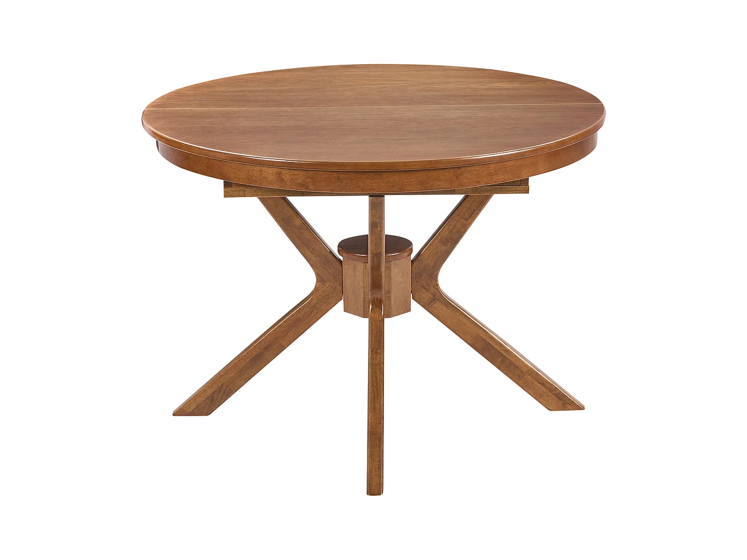 Table de salle à manger extensible TYMIS Chêne foncé 107/137 cm 107 cm