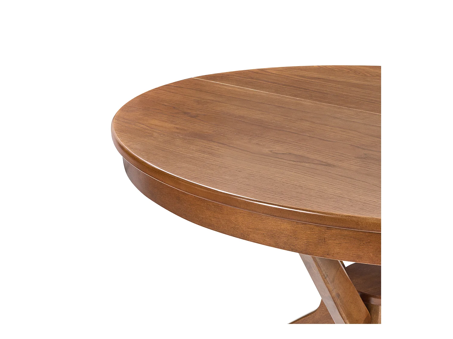 Table de salle à manger extensible TYMIS Chêne foncé 107/137 cm 107 cm