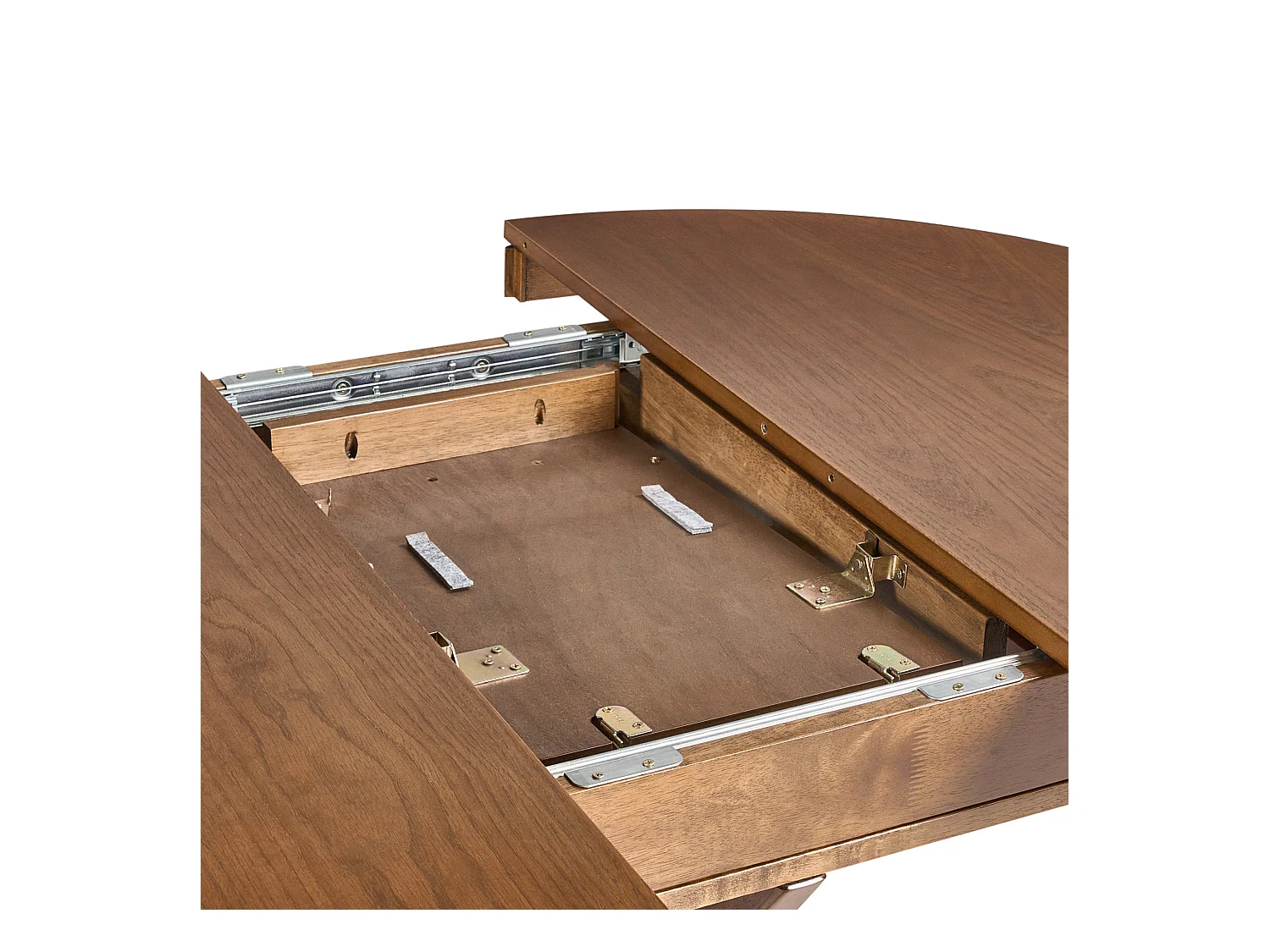 Table de salle à manger extensible TYMIS Chêne foncé 107/137 cm 107 cm