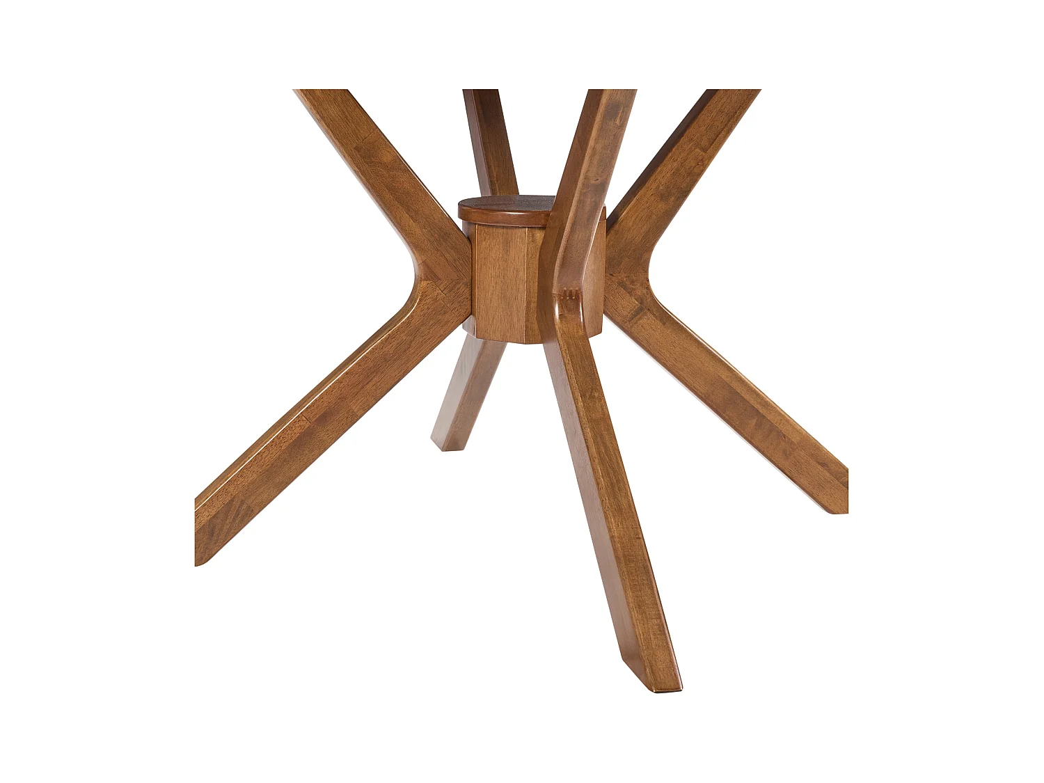 Table de salle à manger extensible TYMIS Chêne foncé 107/137 cm 107 cm