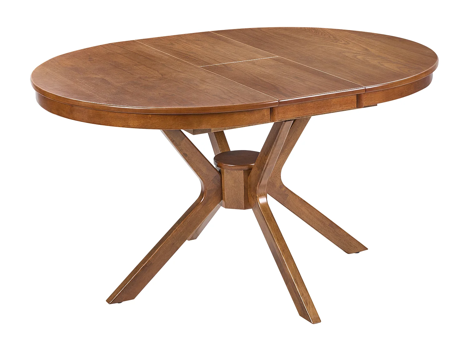 Table de salle à manger extensible TYMIS Chêne foncé 107/137 cm 107 cm