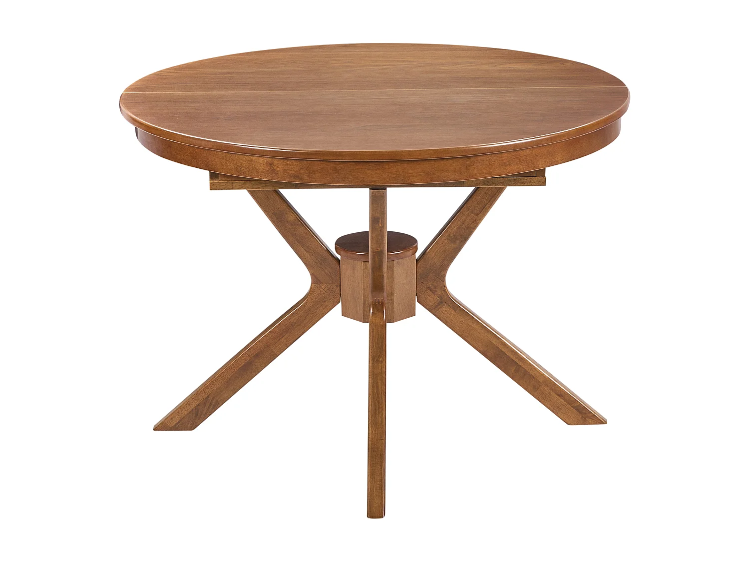 Table de salle à manger extensible TYMIS Chêne foncé 107/137 cm 107 cm