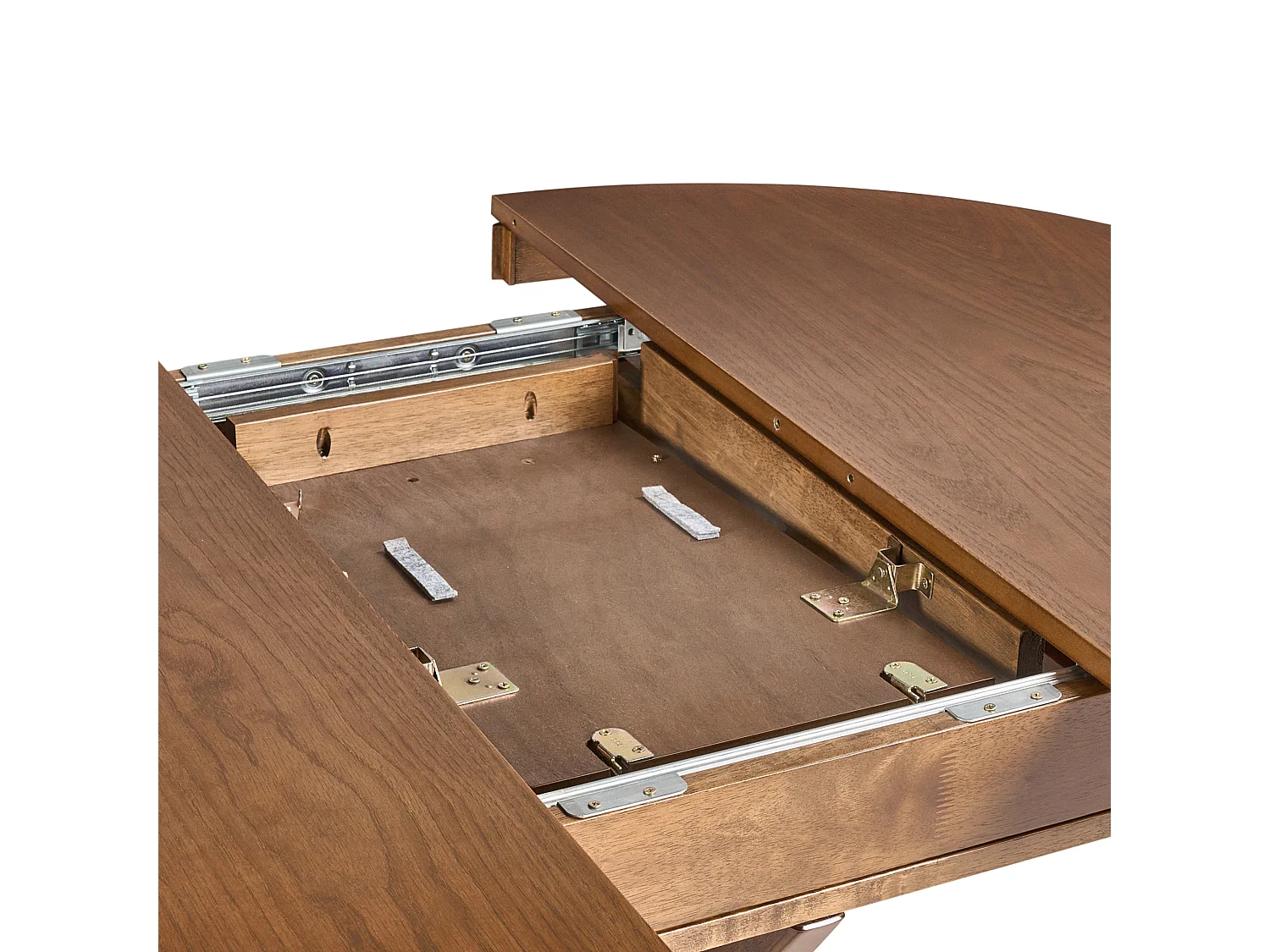 Table de salle à manger extensible TYMIS Chêne foncé 107/137 cm 107 cm