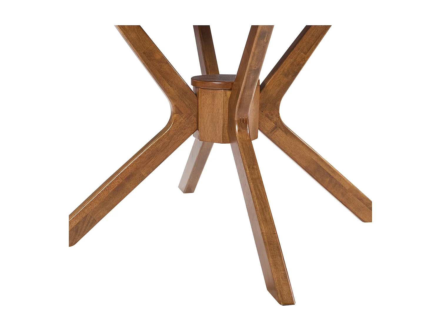 Table de salle à manger extensible TYMIS Chêne foncé 107/137 cm 107 cm