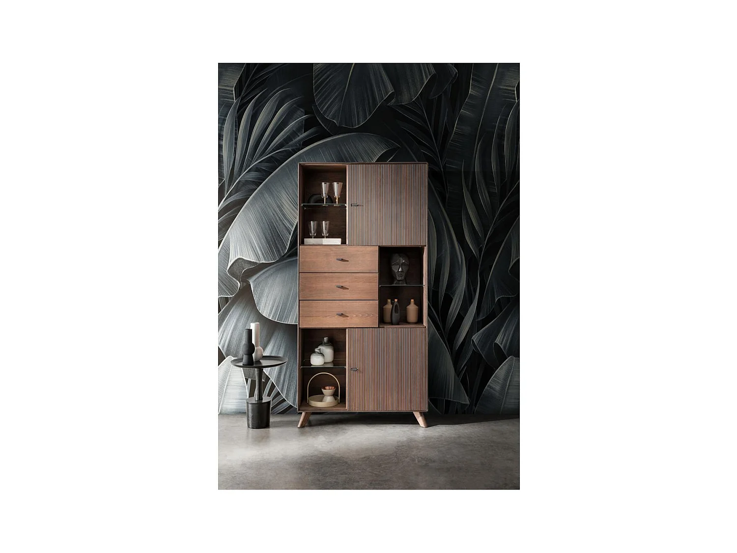 Vitrine 1,03x0,4x2,088 m marron doryda wz-0624