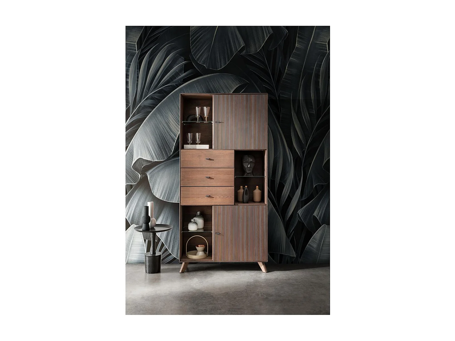 Vitrine 1,03x0,4x2,088 m marron doryda wz-0624