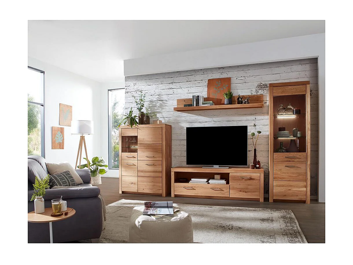 Vitrine 65x40x204 cm Chêne Robusto WZ-169