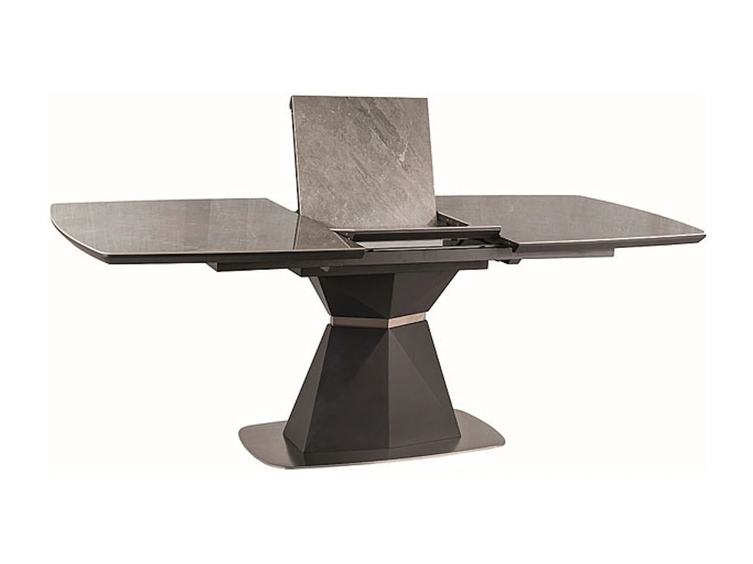 ESSTISCH Cortez grau Marmor / anthrazit 160 / 90 / 76cm