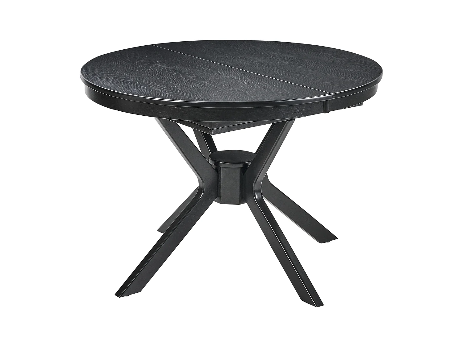 Table de salle à manger extensible TYMIS Chêne noir 107/137 cm 107 cm