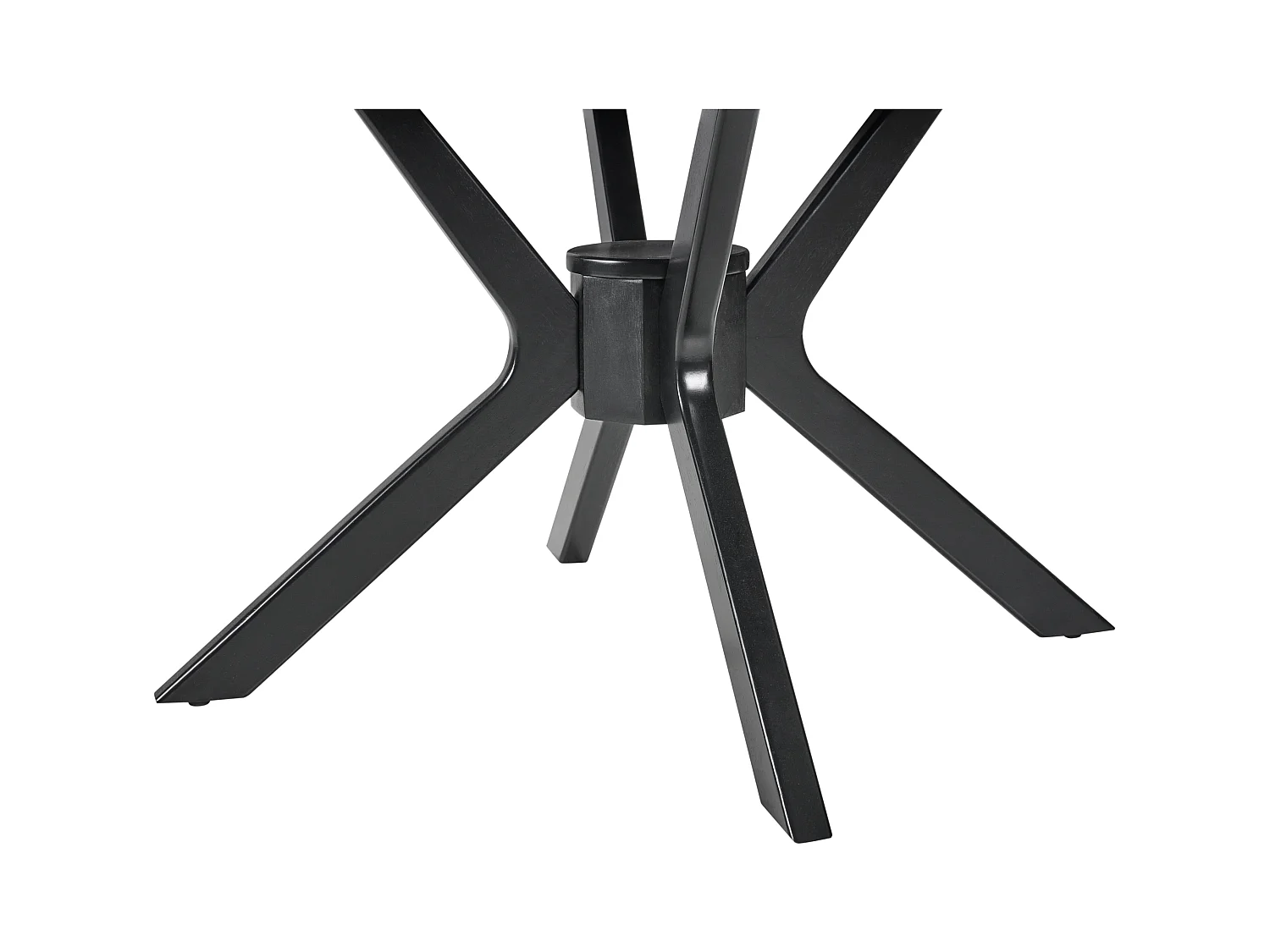 Table de salle à manger extensible TYMIS Chêne noir 107/137 cm 107 cm